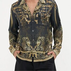 Brand New Long Sleeve Silk Military Shirt